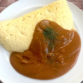 【ヘルシー】豆腐オムカレー